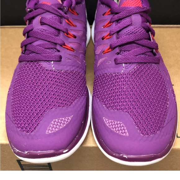 Nike Free 5.0 Women's Sz 7.5M Purp/Hyper Pink/White 642199-501 Great clean Cond. - Picture 5 of 12